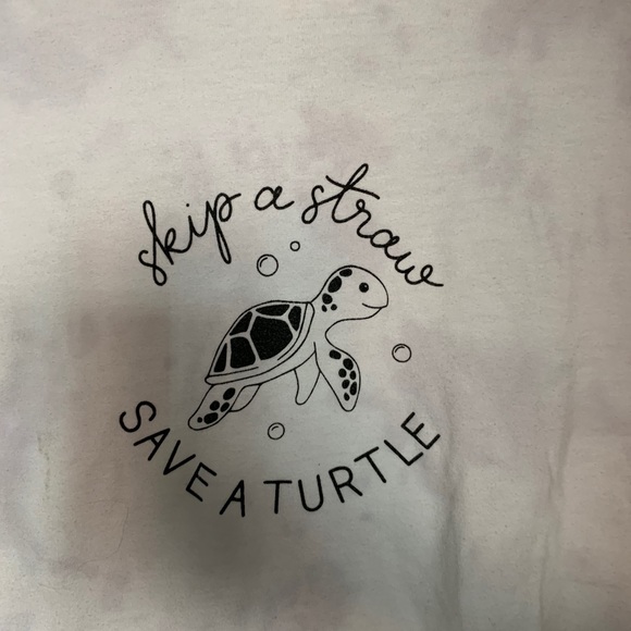 Save a turtle tie dye shirt - Picture 4 of 5